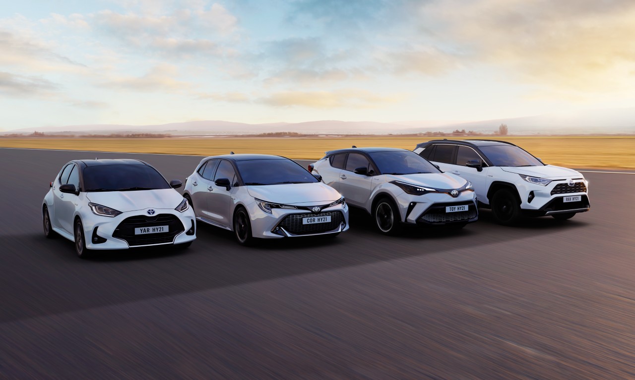 a range of Toyota vehicles