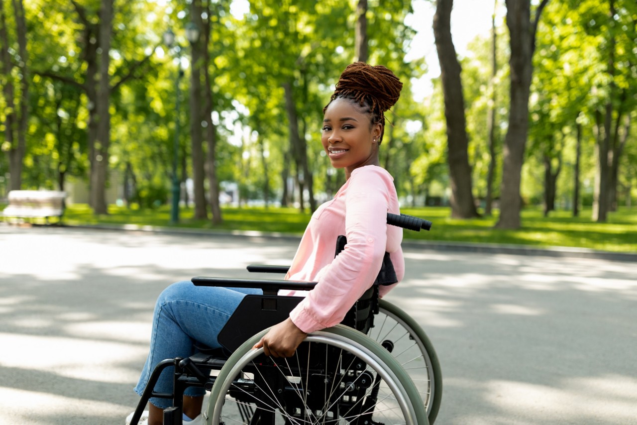 Toyota motability, woman in wheelchair