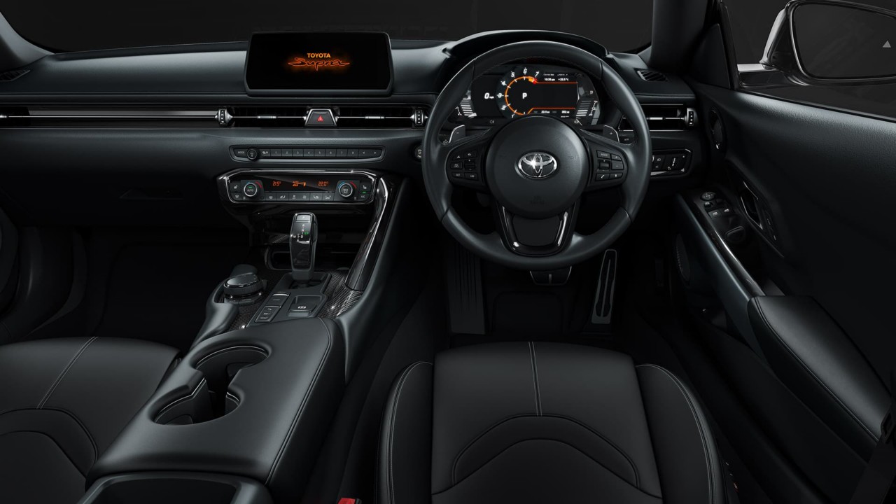 Toyota Supra front interior