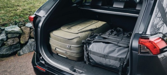 Toyota boot with bags in