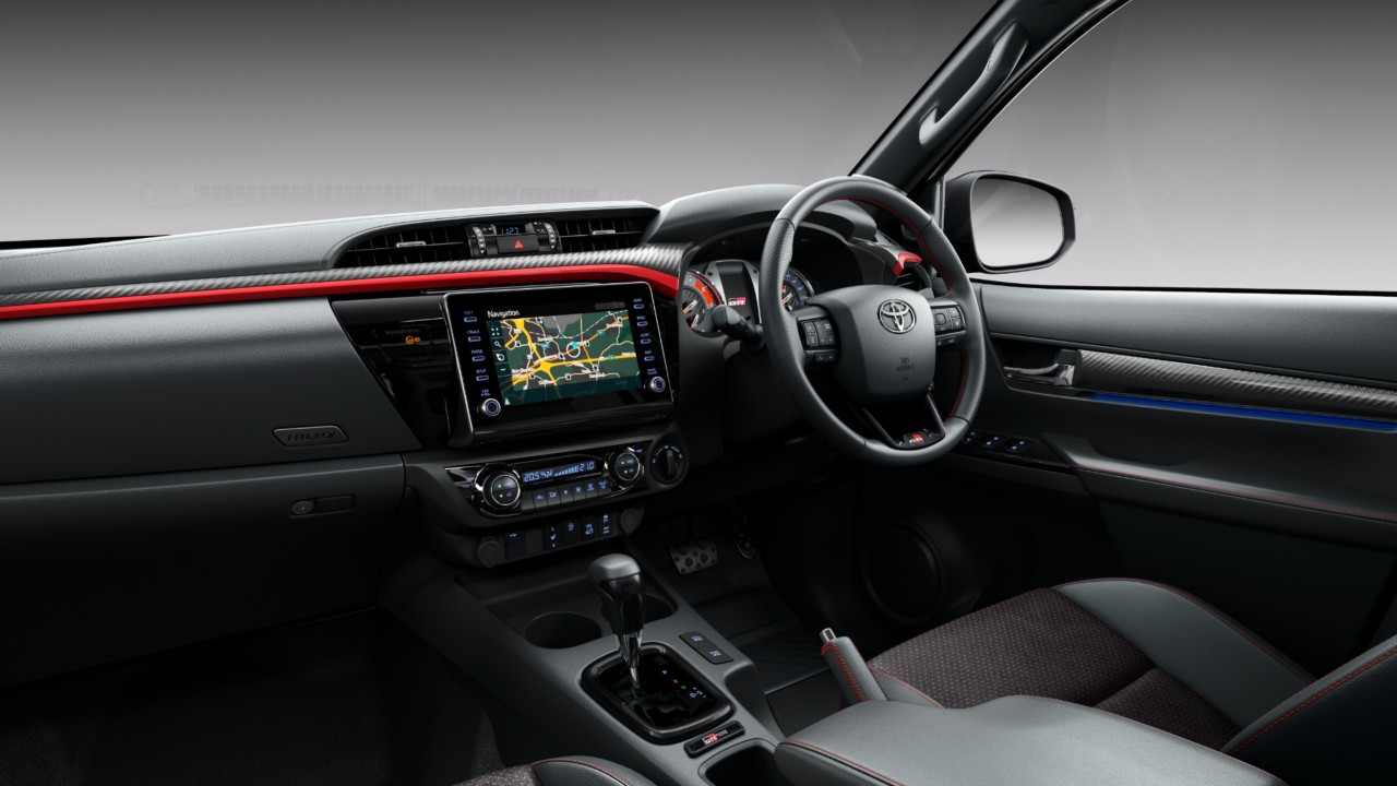 Toyota Hilux GR Sport interior front