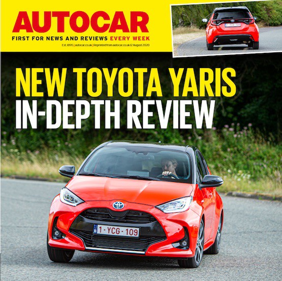 Magazine cover for the New Toyota Yaris