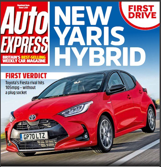 Magazine cover for the New Toyota Yaris