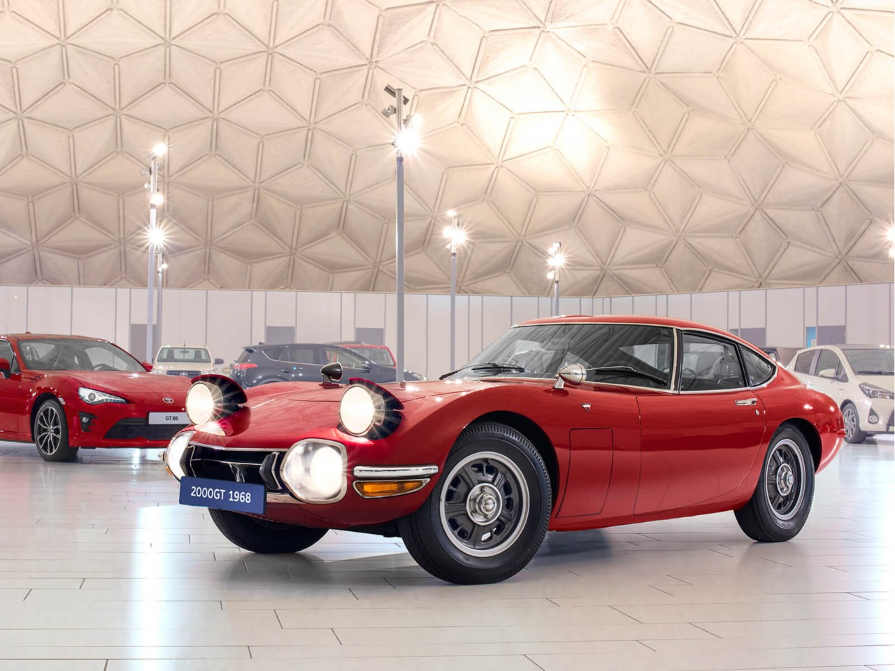 Toyota 2000GT car in red