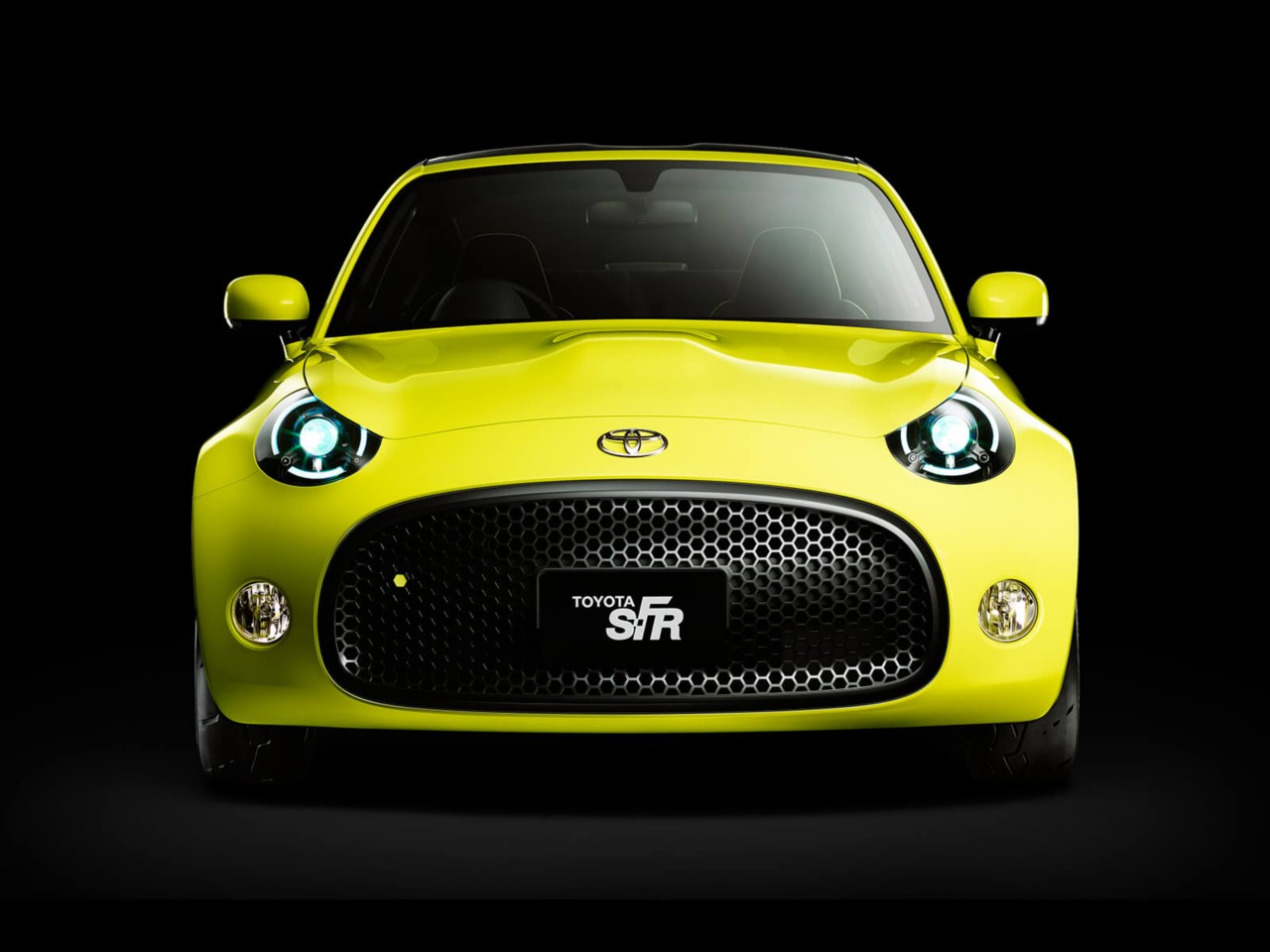 Toyota S-FR yellow front angle