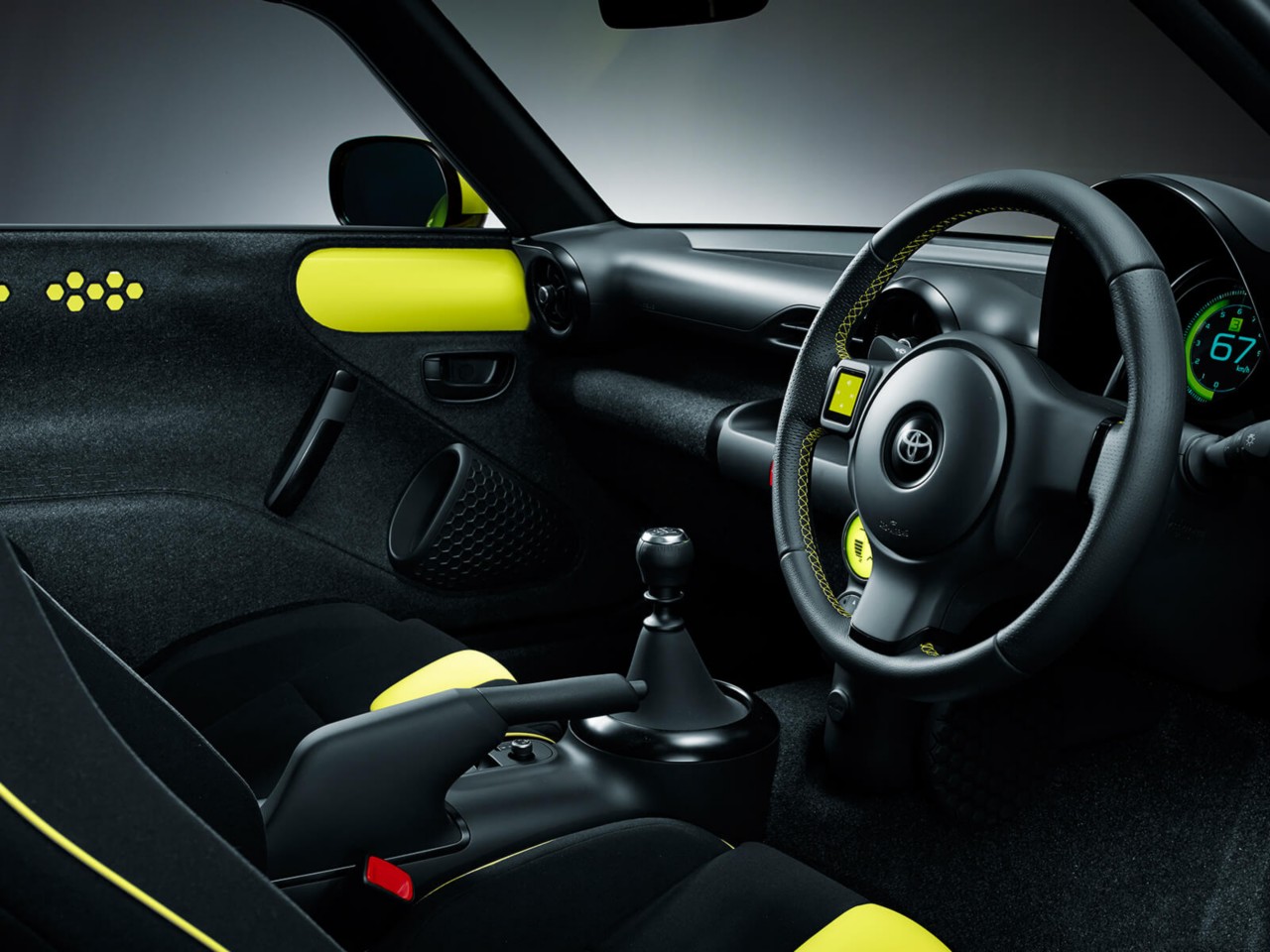 Toyota S-FR yellow interior angle