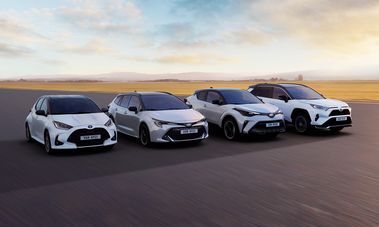 a range of Toyota vehicles