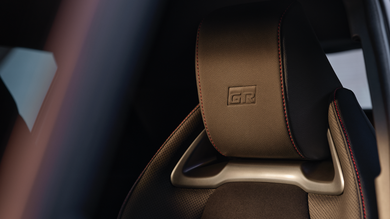 close up of the All-New Toyota C-HR GR Sport seat