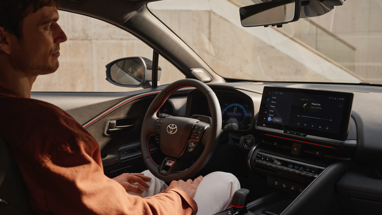 person sitting inside the All-New Toyota C-HR