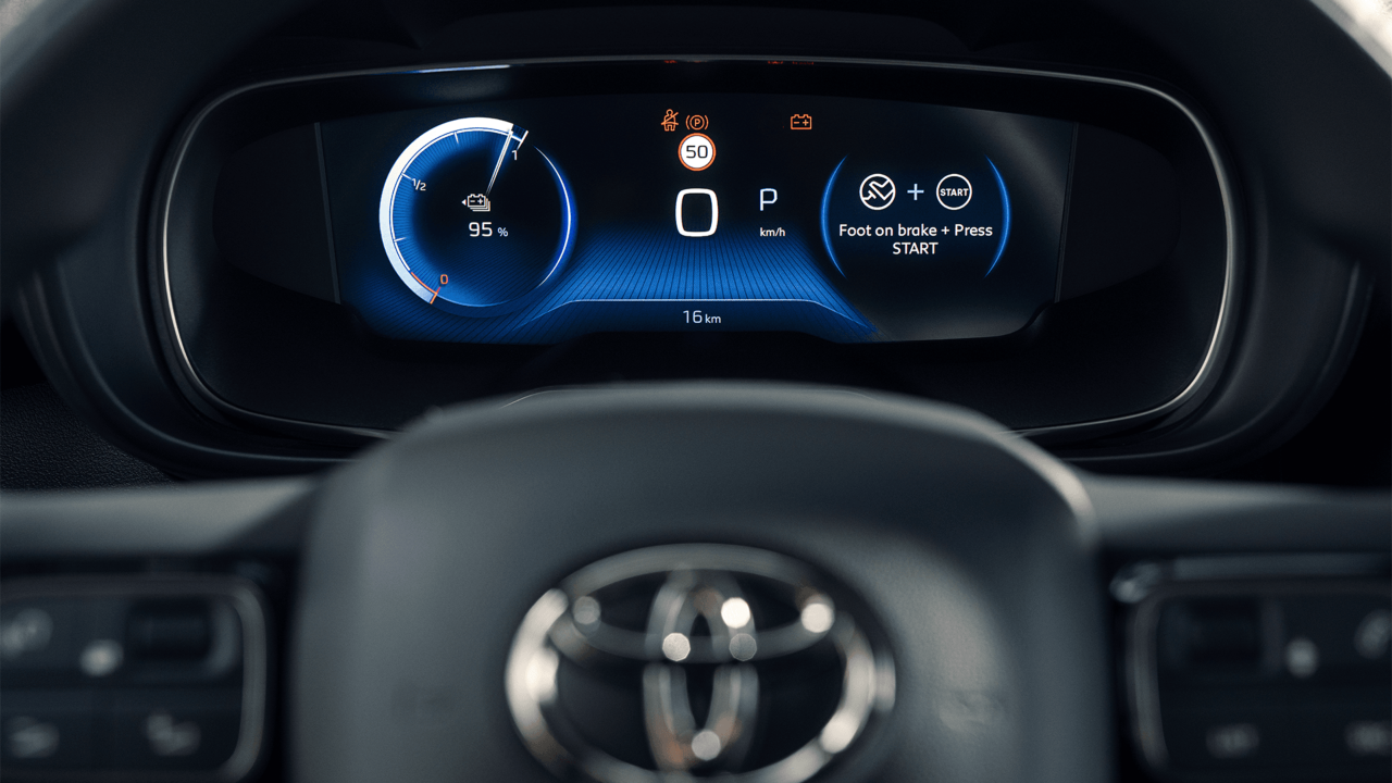 Toyota Proace City Electric dashboard closeup