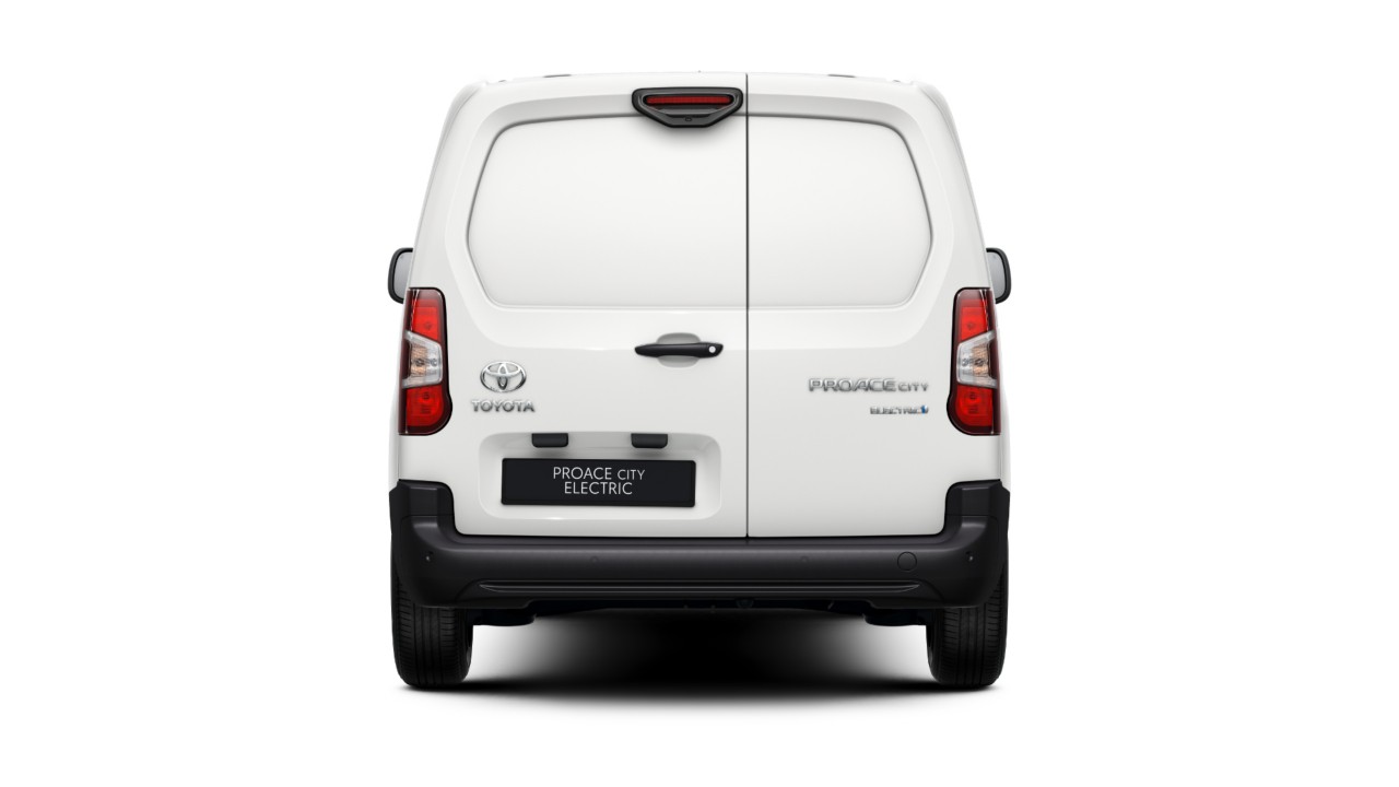 Toyota Proace City Electric back angle of car