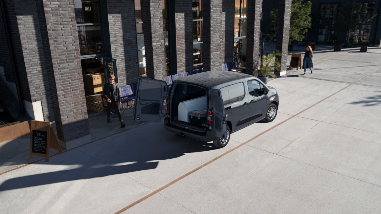Toyota Proace City parked with the doors open