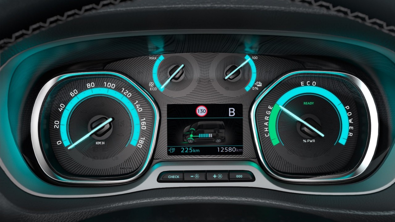 Toyota Proace electric close up of dashboard