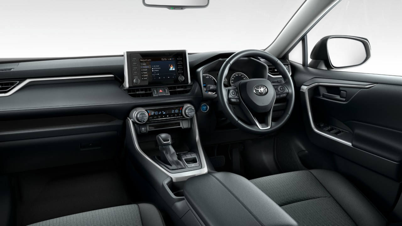 Front interior of Toyota RAV4
